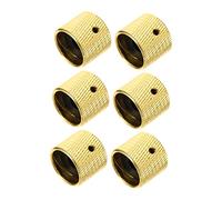 Vaguelly 6 Pezzi Manopole del Potenziometro per Chitarra e Basso in Lega Oro, Anti-corrosive e Facili da Installare, Controllo Volume e Tono Professionale per Strumenti Musicali