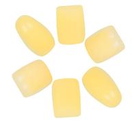 Vaguelly 6 Pezzi Rialzi per Tasti Sax in Silicone Giallo, Protezione Facile per Chiavi Laterali del Sassofono, Accessorio Musicale Compatto per Strumenti a Fiato