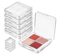 Vaguelly 6 Pezzi scatola di ombretti Palette vuota Custodia ombretti ombretto tavolozza di ombretti tavolozza di trucco vuota palette di ombretti paletta per il trucco plastica Transparent