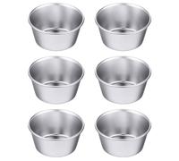 Vaguelly 6 Pezzi Stampo per Muffin in Acciaio al Carbonio Antiaderente, Set di Formine per Brioche e Muffins, Facile da Usare e Resistente alla Deformazione per Cucina Domestica