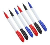 Vaguelly 6 Pezzi Whiteboard Marker Cancellabile per Lavagna Bianca, Pennarello Riutilizzabile in Plastico Leggero Punta Fine, per Ufficio e Scrittura a Secco