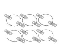 Vaguelly 6 Set Dispositivo Di Fissaggio Anti-tilt Ancoraggi Di Sicurezza Per Mobili Cinghie Di Sicurezza Per Assicurarsi Ancora Di Sicurezza Per Mobili Pesanti Acciaio Inossidabile Argento