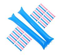 Vaguelly 60 Pezzi Bastoncini Gonfiabili Cheer Sticks per Eventi Sportivi Bastoni Rumorosi per Tifo Basket e Danza Accessori Leggeri per Competizioni e Feste Design Colorato Blu e Rosa