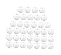 Vaguelly 60 Pezzi Inserti Sonagli Rotondi in Plastica Bianca per Giocattoli Ragazzo Ragazza Palline DIY per Riparazione Peluche e Sonagli Sensoriali Morbidi Accessori Sicuri per Progetti Te