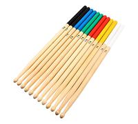 Vaguelly 6paia Bacchette Per Batteria Legno Di Acero Antiscivolo Da Colorate Per Principianti e Amatori Accessori Strumenti Musicali Per Performance e Pratica