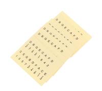 Vaguelly 6pezzi Adesivi Per Piano Di Stickers Per Note Per Principianti Colore Giallo Accessori Per Kalimba e Mbira Facili Da Applicare e Rimuovere