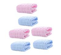 Vaguelly 6pezzi Asciugamani Muslin Per Ragazzo Ragazza Morbidi e Assorbenti Perfetti Come Panni Per Burp Asciugamani Per Saliva e Pulizia Del Viso Colori Per Compleanni e Festività