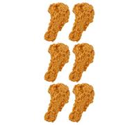 Vaguelly 6pezzi Fake Chicken Leg Decor Props Realistic Drumstick Models for Kitchen Home Decoration Photo Props for Restaurants and Events