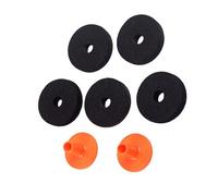Vaguelly 7pezzi Supporto Per Piatti in Plastica Resistente Manicotti Per Piatti Da Tessuto Per Hi-hat Rondella Per Kit Di Protezione Per Batteria Previene Contatti