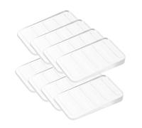 Vaguelly 8 Pezzi distanziatori per mobili livellatore per cassettiere cunei regolabili zeppe da tavola mobilia spessori livellatori trasparenti Cuneo di spessore livellante per mobili pvc