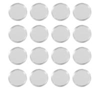 Vaguelly 80 Capsule Porta Monete in Plastica Trasparente, Contenitore Rotondo Sigillato per Monete da Collezione Apertura a Mezzaluna, Custodia Protettiva Resistente per Medaglie e Giochi