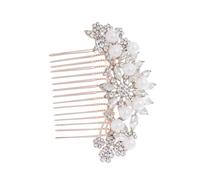 Vaguelly Accessori per pettini per le donne pettine nuziale copricapo nozze ballo studentesco spose strass forcine sposa Coppia di moda oggetti di scena per la fotografia Golden