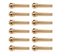 Vaguelly Accessori Utili per Accordare la Chitarra Folk Struttura Robusta e Stabile 12 Pezzi Perni in Ottone per Corde di Chitarra Acustica