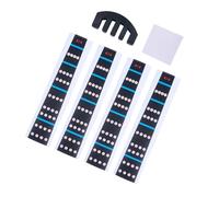 Vaguelly Adesivi Tastiera Violino Trasparenti per Dita con e Panno per Pratica Facili da Applicare e Rimuovere Senza Residui per Principianti e Colore Casuale