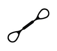 Vaguelly Anello Stopper in Silicone Nero Per Tromba Flessibile e Elastico Accessorio Scorrevole Per Bloccare Metodo Di Alternazione Per Pratica e Performance Professionali