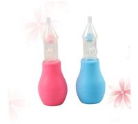 Vaguelly Aspiratore Per Naso in Silicone Per Ragazzo Ragazza, Dispositivo Manuale Per Pulizia Nasale, Set 2 Pezzi Rosa e Blu, Sicuro e Leggero Per Uso Domestico Ed Esterno