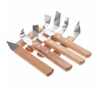Vaguelly Attrezzi per Ceramica e Argilla 8 Pezzi Manico in Legno Nero | Coltello da Scultura in Acciaio Inox, Impugnatura Ergonomica, per Laboratori e Artisti della Ceramica Colore Casuale
