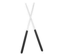 Vaguelly Bacchette per Batteria 5a in Lega di Alluminio Nere Spugna, Comode per Esercizi di Allenamento e Adatte a Jazz Drum e Rullante