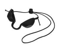 Vaguelly Benda Oculare Regolabile in Silicone Morbido, Occhiali Protettivi Oscuranti Per Trattamenti Ipl e Terapia Led, Protezione Occhi Per Adulti in Design Elegante Nero