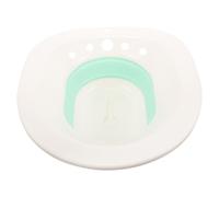 Vaguelly Bidet da Bagno Pieghevole Bianco e Verde da Lavaggio per Donne Anziani e Post Parto Materiale Durevole Dimensioni Adatte Wc Standard Facile da Riporre e Usare