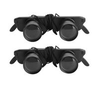 Vaguelly Binocolo da Testa Ergonomico Nero 3x con Messa a Fuoco Rapida 2 Pezzi per Attività All'aperto come Escursionismo e Birdwatching
