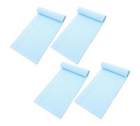 Vaguelly Blocco Note Strappabile da 4 Pezzi in Carta Blu Righe, Design Non Adesivo, per Ufficio e Pianificazione Attività