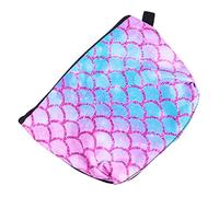 Vaguelly Borsa cosmetica in scala di pesce coperta a coda di sirena busta per lettere viaggio borsa roba cosmetico makeup bag make up bag washbag custodia Borsa per cosmetici poliestere