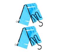 Vaguelly Borsa per Parrucche con Gancio 2 Pezzi Pvc Organizer per Extension e Accessori per Chioma Porta Parrucca Appeso per Uso Domestico e Viaggio