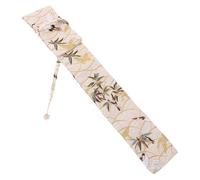 Vaguelly Borsa per Ventaglio Pieghevole Cinese Lino Leggero Coulisse, Custodia Portatile Resistente e Ben Rifinita per Festival e Matrimoni