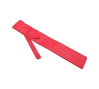 Vaguelly Borsa Porta Bacchette per Batteria in Pelle PU Rossa Custodia Doppia Portatile da Appendere Organizer Resistente per Bacchette e Mallet per Batteristi in Viaggio