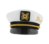 Vaguelly Cappello Capitano Uomo in Resistente per Addio al Celibato Matrimonio e Feste Tema Marittimo Adattabile