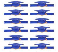 Vaguelly Cappello Laurea Carta Blu 36 Pezzi per Party Graduation Caps | DIY Craft Graduation Hats, Back To School Party, Tocco Laurea Cappello