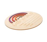 Vaguelly Cartello per Neonati Fatto a Mano in Legno per Annuncio Mensile del Bambino Cartello con del Bambino per La Cameretta dei Bambini Cartelli con i Mesi del Bambino