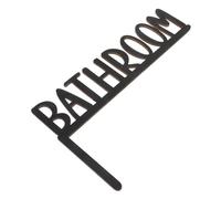 Vaguelly Cartello per Porta del Bagno in Legno Unico per Il Design delle Lettere del Bagno Stile Versatile per Larredamento della Casa