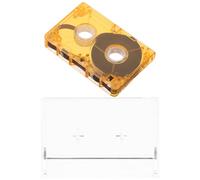 Vaguelly Cassette Audio Vuote per Registratore Nastro Plastica Arancione 40-60 Minuti per Interviste Discorsi e Decorazioni Vintage Portatili per Eventi e Progetti Creativi