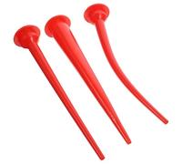 Vaguelly Caulk nozzle applicator, set di finisher per guarnizioni riutilizzabili, gomma rossa, 3 pezzi, struttura estesa, apertura spessa 30 CM + punta lunga 30 CM + apertura curva sottile