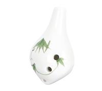 Vaguelly Ceramic Ocarina Key for Beginners Portable Wind Instrument Bamboo for Children and Students Lightweight and Easy to Play