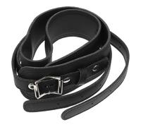 Vaguelly Cinturino per Tuba e Trombone in Pelle Nera Regolabile Design Creativo e Funzionale per Musicisti Strumento a Fiato