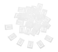 Vaguelly Clip di Restrizione Angolo Accessorio Resistente per Mobili per Cerniere in Plastica Bianco 50 Pezzi, Limitatore Apertura Porte per Armadi Cucina e Bagno