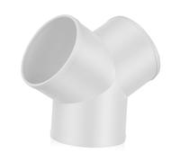 Vaguelly Connettore Y per Tubi PVC Raccordo e Resistente per Ventilazione Distribuzione Efficiente Del Aria Facile Installazione Adattatore per Giunzione Doppia Uscita