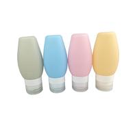 Vaguelly Contenitori Da Viaggio in Silicone Set Di Bottiglie Da Viaggio Riutilizzabili Per Shampoo Balsamo Lozione Portatile Per Bagaglio Mano e Viaggi