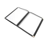 Vaguelly Copertine Trasparenti in Pvc per Menu A4, Resistenti All'olio e Pratiche, per Ristoranti e Hotel, Protezione Portatile per Quaderni e Libri