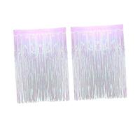 Vaguelly Copertura Decorativa Sfondo Antipioggia in Plastica Trasparente 2 Pezzi, Decorazione Per Feste e Palcoscenici, e Portatile, 1x2,5 M, Per Matrimoni e Compleanni