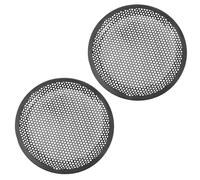 Vaguelly Copertura per Altoparlante 8 Pollici in Ferro Nero, Protezione Subwoofer per Auto, 2 Pezzi, Impedisce Ingresso Corpi Estranei, per Altoparlanti Auto Stili multipli