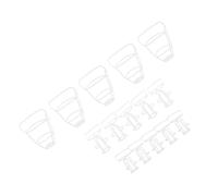 Vaguelly Coperture per Bottiglie di Infusione 15 Pezzi in Pp Riutilizzabili e Ecologiche per Ospedali e Case, Reti Bianche per Flaconi da 100ml, 250ml e 500ml Colore Casuale