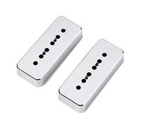Vaguelly Copripickup Soapbar Per Chitarra Elettrica Spaziatura Dei Poli Di Finitura Argento Per Aspetto Vintage e Suono Trasparente