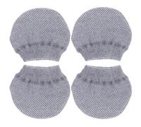 Vaguelly Coprisedia in Poliestere 4 Pezzi per Protezione Gambe Sedie, Facile Installazione e Riduzione Rumore, per Pavimenti in Legno, Uso in Scuola e Biblioteca