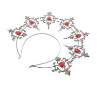 Vaguelly Corona da Dea Maria in Stile Greco Vintage Cerchietto Strass per Accessori da Capelli da Donna per Feste Cosplay e Spettacoli di Danza