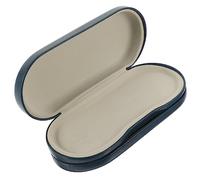 Vaguelly Custodia Occhiali Portatile 2 in 1 Doppio Strato in Pu Resistente e Panno in Microfibra, per Viaggio e Uso Domestico