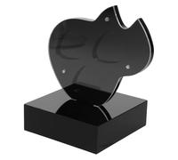 Vaguelly Custodia porta plettri per chitarra: scatola espositiva antipolvere in acrilico a 3 scomparti per la raccolta di plettri - Decorazione musicale per tutti i chitarristi